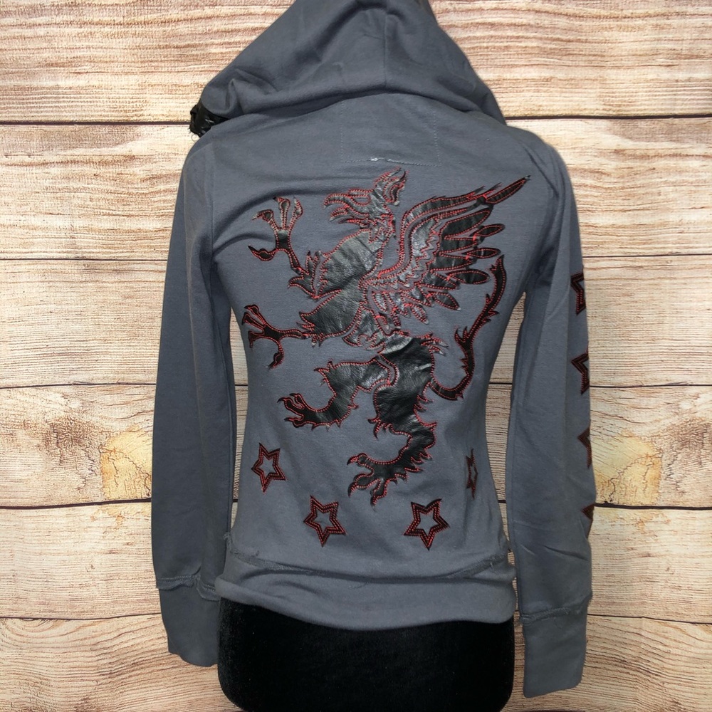 Lovestitch Hooded Zip-up Phoenix Sweatshirt